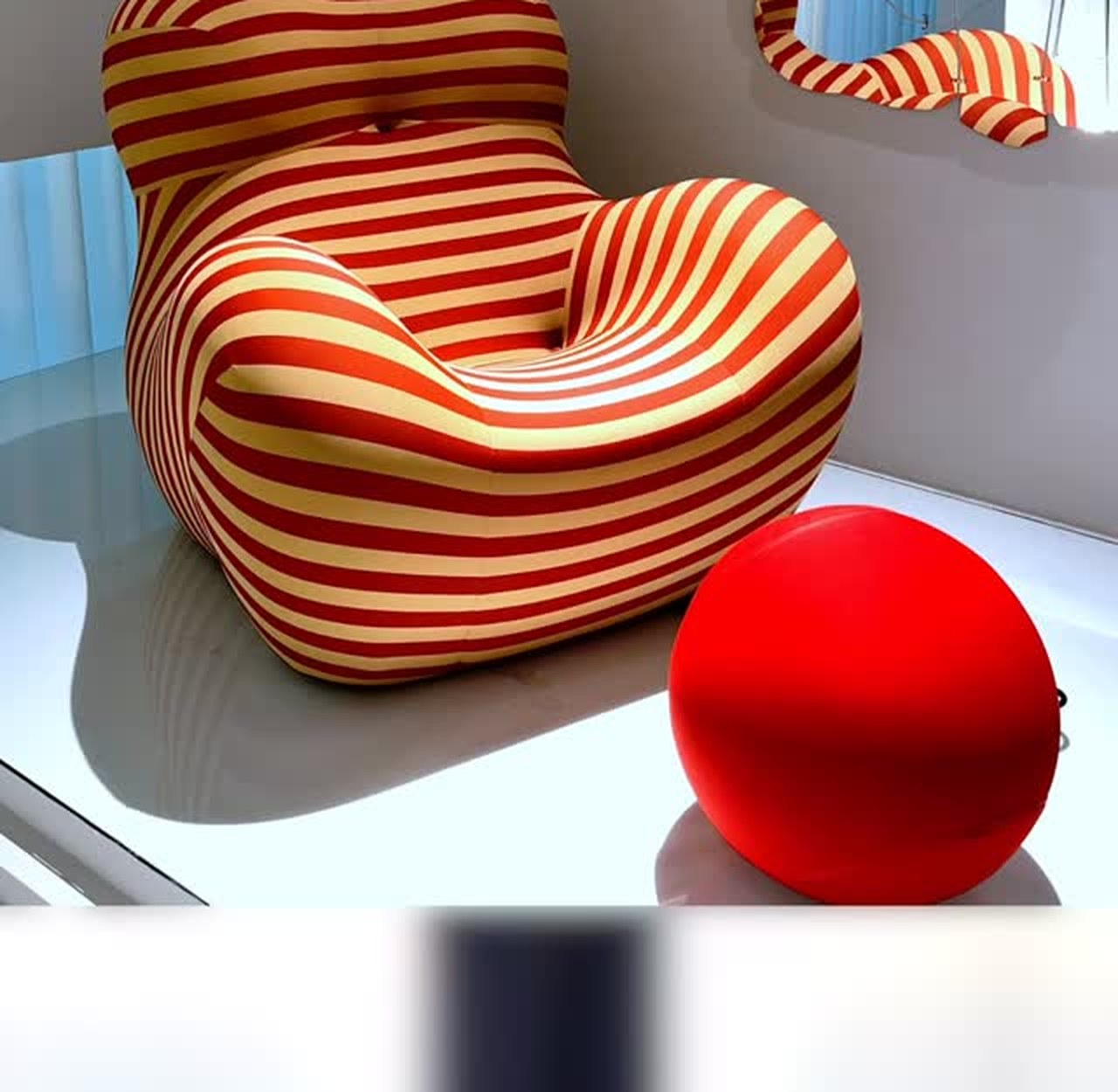 Striped Leisure Chair